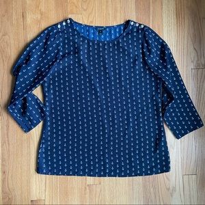 JCrew Anchor Blouse